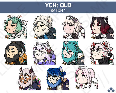 Old YCH Emotes